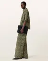 Allsaints Charli Embroidered Straight Fit Trousers,