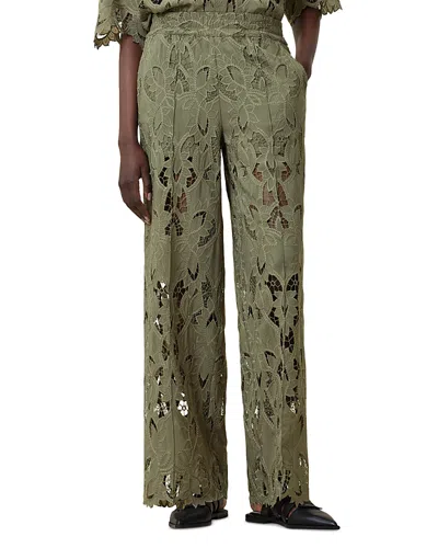Allsaints Charli Floral Lace Wide Leg Pants