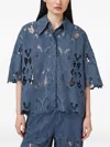 Allsaints Charli Relaxed Fit Embroidered Shirt