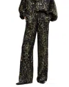 Allsaints Charli Silk Blend Wide Leg Pants In Jinx Golden Brown