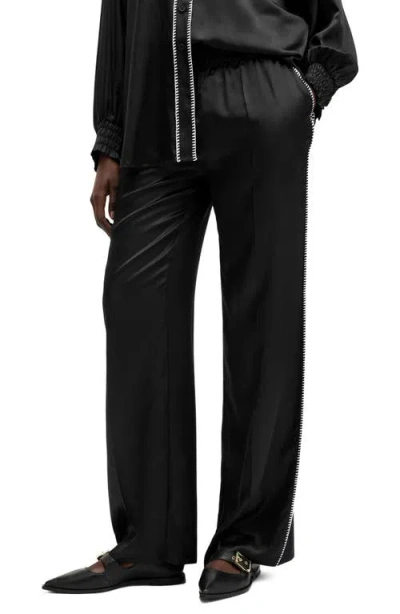 Allsaints Charli Stitch Trousers In Black