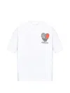 Allsaints Heart Graphic Oversized Tee In White