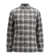 Allsaints Gratton Check Slim Fit Button Down Shirt In Grey