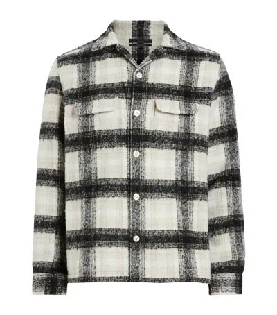 Allsaints Check Lapse Shirt In Black