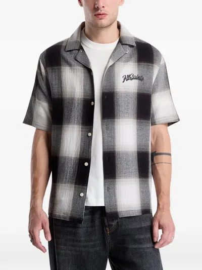 Allsaints Fade Out Short Sleeve Shirt In Multi