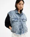 ALLSAINTS ALLSAINTS CHLO 2-IN-1 OVERSIZED DENIM JACKET,