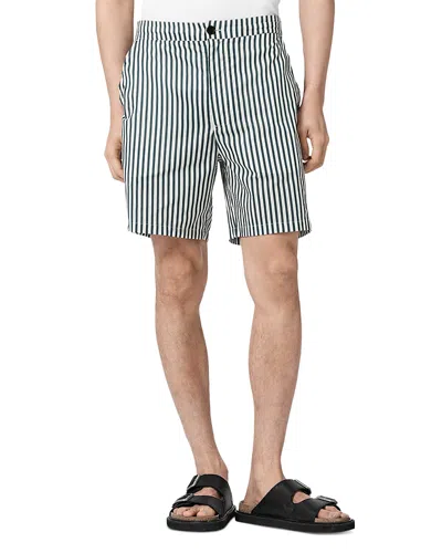 Allsaints Chopin Straight Fit 6.3 Stripe Shorts In Multi