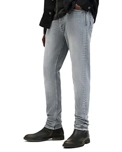 Allsaints Cigarette Skinny Fit Denim Jeans In Grey
