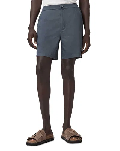 Allsaints Circe Flat Front Shorts In Gray