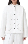 Allsaints Clary Quilted Shacket In White