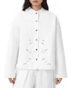 Allsaints Clary Quilted Shacket In White