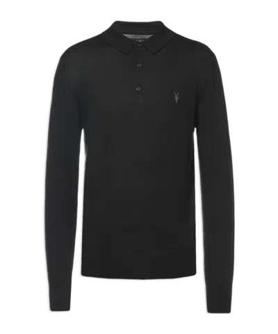 Allsaints Classic Polo Knitwear In Black