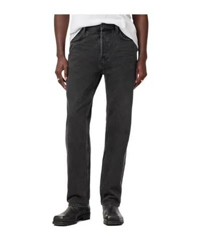 Allsaints Classic Straight Fit Jeans In Black
