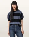 Allsaints Clem Striped Knitted T-shirt In Multi
