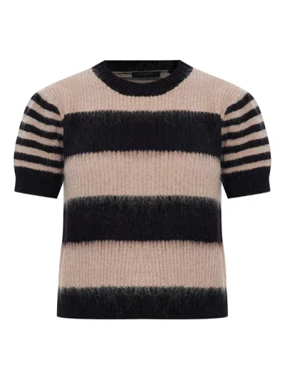 ALLSAINTS CLEM STRIPED KNITTED TOP