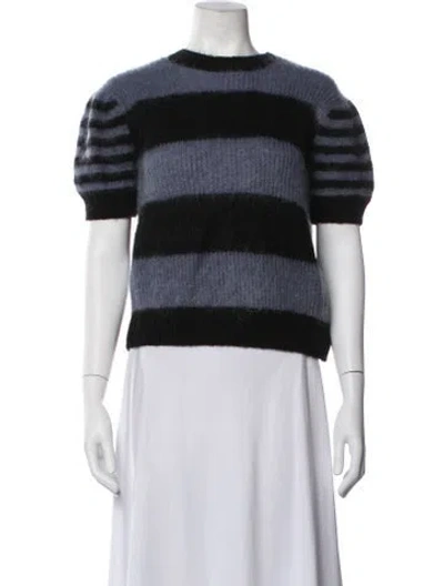 Pre-owned Allsaints Clem Tee Striped Sweater In Black