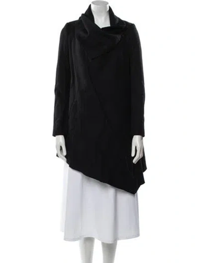 Pre-owned Allsaints Coat In Black
