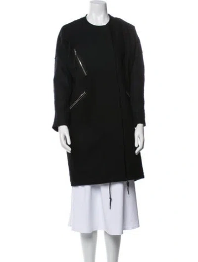 Pre-owned Allsaints Coat In Black