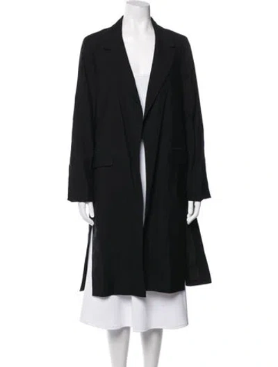 Pre-owned Allsaints Coat In Black