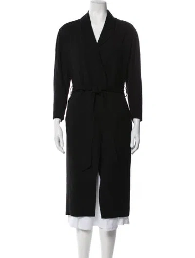Pre-owned Allsaints Coat In Black