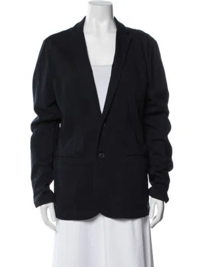 Pre-owned Allsaints Coat In Blue