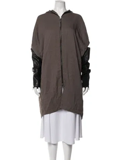 Pre-owned Allsaints Coat In Brown