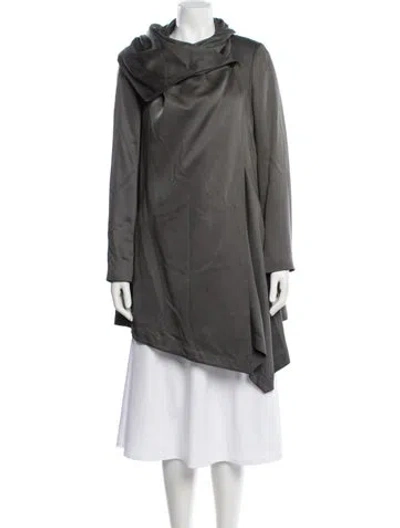 Pre-owned Allsaints Coat In Gray