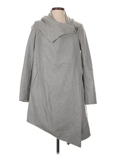 Pre-owned Allsaints Coat In Gray