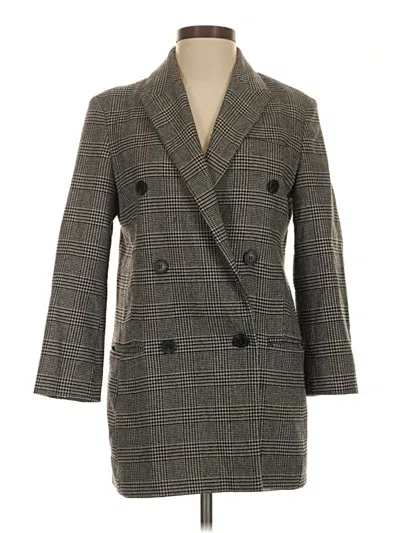 Pre-owned Allsaints Coat In Gray
