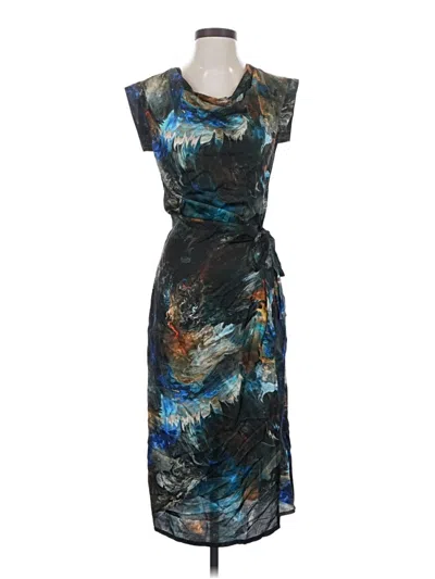 Pre-owned Allsaints Cocktail Dress In Blue