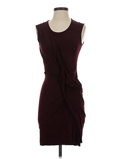 Pre-owned Allsaints Cocktail Dress In Burgundy