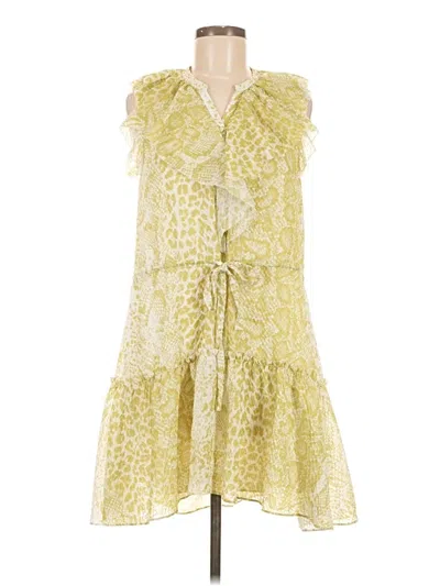 Pre-owned Allsaints Cocktail Dress In Yellow