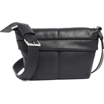 Allsaints Colette Leather Crossbody Bag In Black