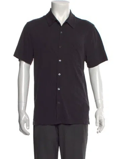 Pre-owned Allsaints Collar Short Sleeve Polo Shirt In Gray