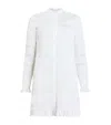 Allsaints Meg Button Front Mini Dress In White