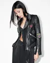 Allsaints College Studded Leather Biker Jacket In Black