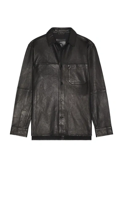 Allsaints Compass Shirt In Black