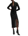 Allsaints Connie Midi Dress In Black