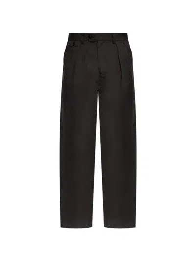 Allsaints Conway Pleated Trousers In Black