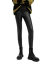 Allsaints Cora Faux Leather Leggings In Black