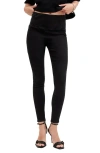 Allsaints Cora Sizeme High Rise Pull On Skinny Jeans In Black In Black