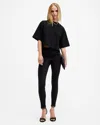 Allsaints Cora Skinny Fit Denim Jeans In Black