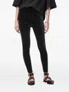 Allsaints Cora Velvet Leggings In Black