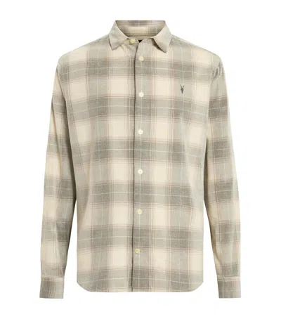 ALLSAINTS CORDUROY CHECK YUKI SHIRT