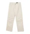 Allsaints Mens Cream Taupe Mullen Wide-leg Cotton-corduroy Jeans In White