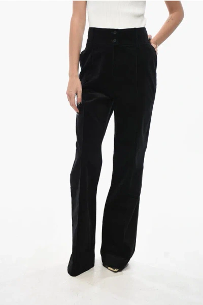 Allsaints Corduroy Palazzo Trousers In Black