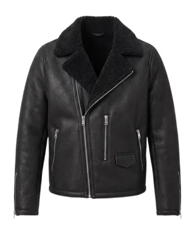 Allsaints Correz Zip-fastening Jacket In Black