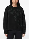 Allsaints Cosmo Star-detail Sweater In Multi