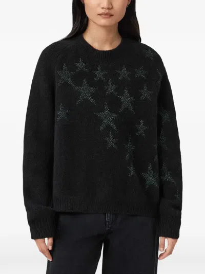 ALLSAINTS COSMO STAR-DETAIL SWEATER