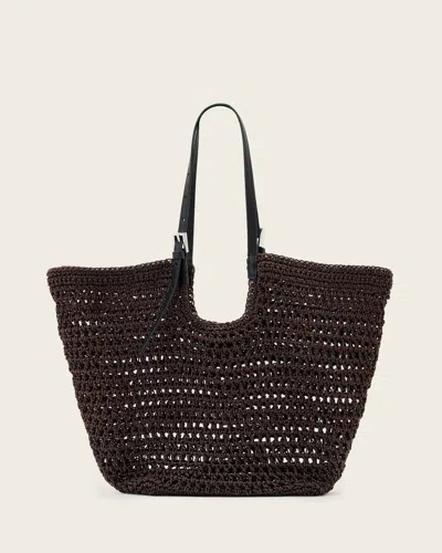Allsaints Cotton Ara Waxed Cotton Tote Bag